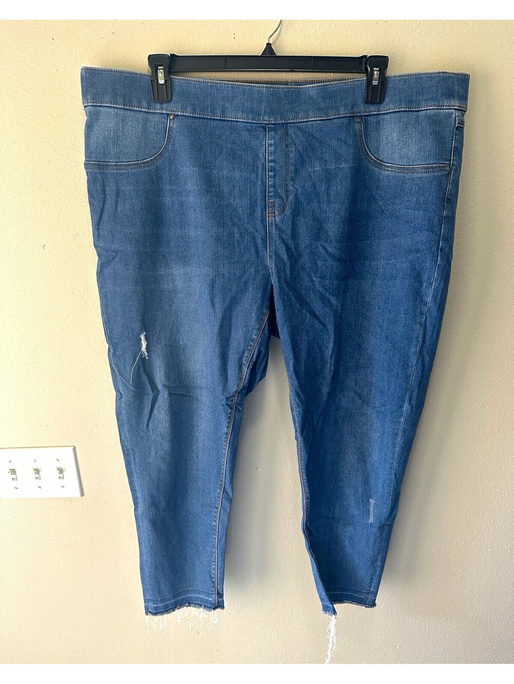 Terra & Sky Women’s Plus Skinny Jeans 2X 20W-22W Blue Denim 5-Pocket